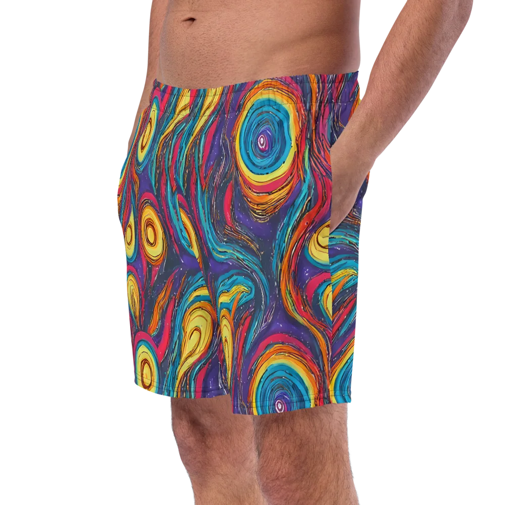 Painted Planets on Swim Trunks — Left Front