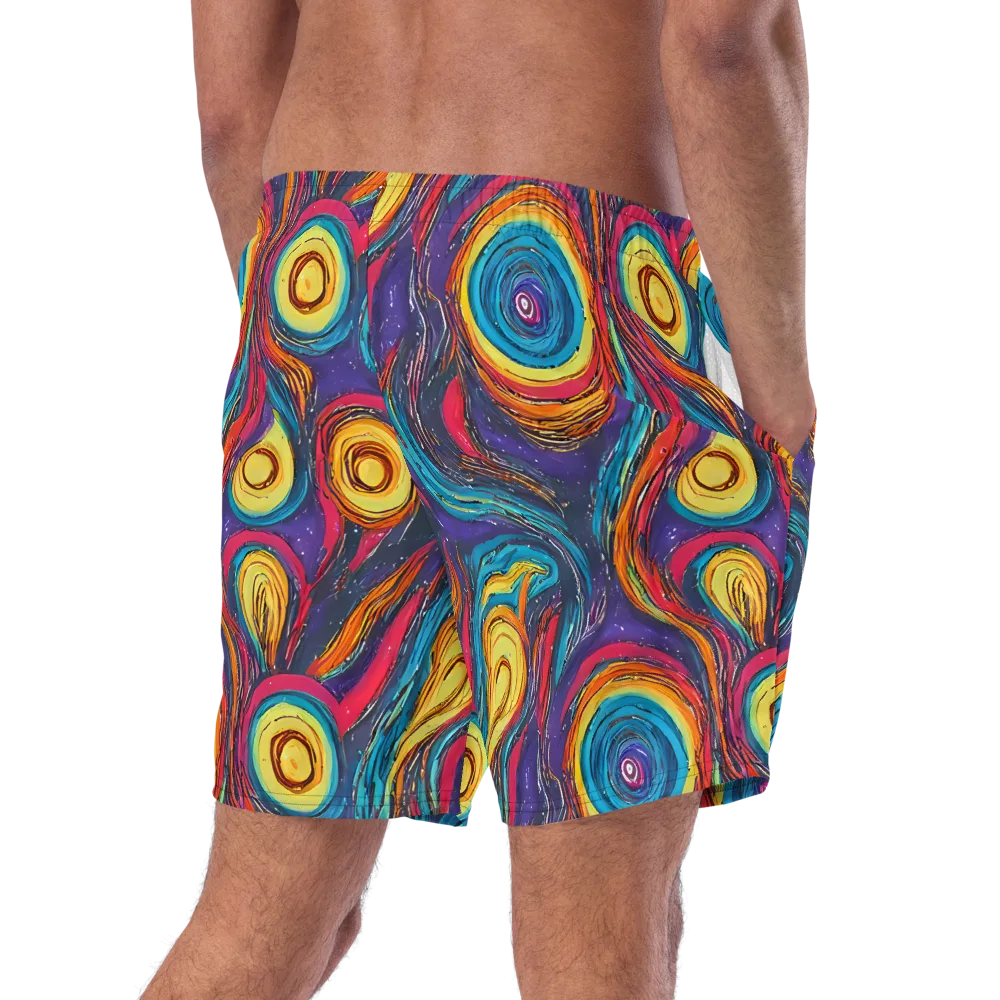 Painted Planets on Swim Trunks — Right Back