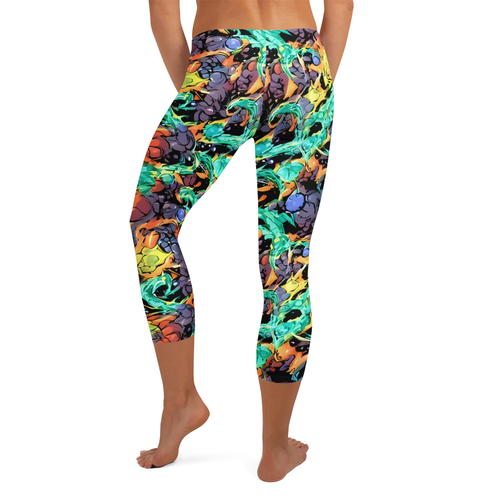 Reactor Bloom on Capri Leggings — Back