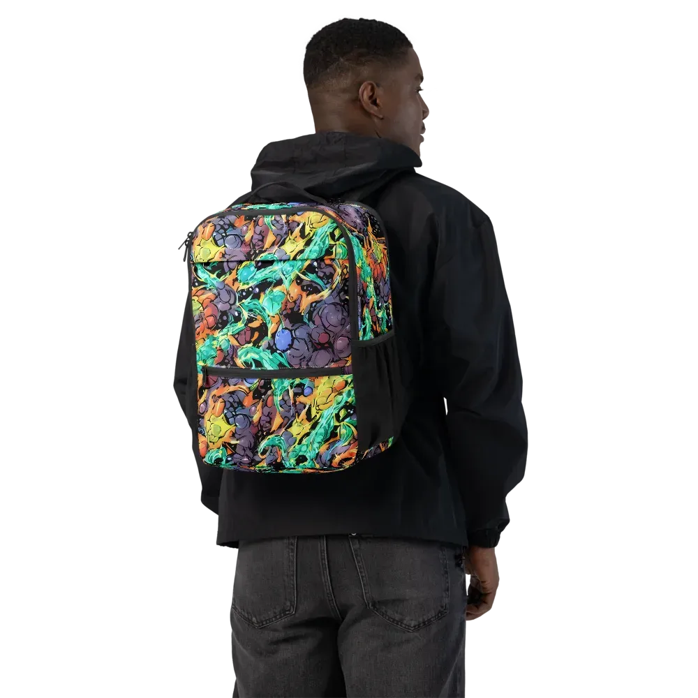 Reactor Bloom on Utility Backpack — Back