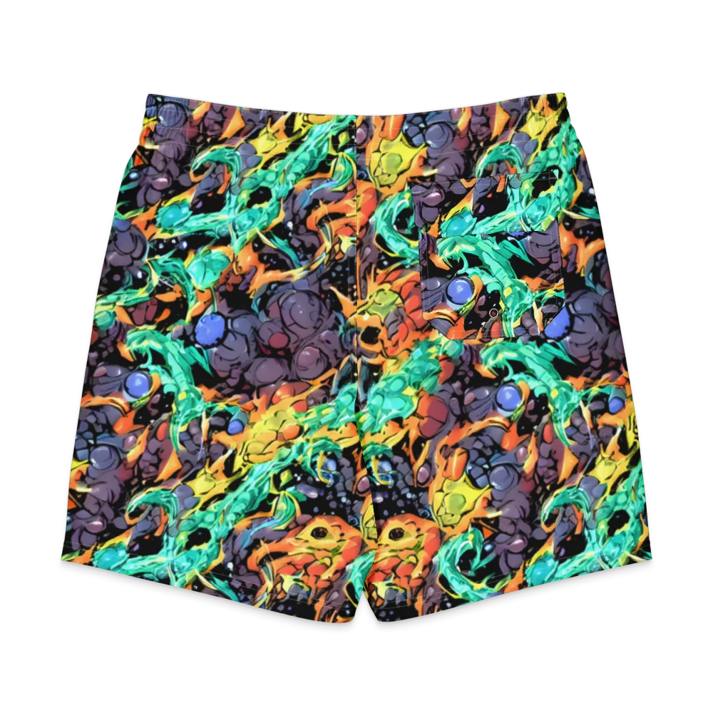 Reactor Bloom on Men's Board Shorts — Back