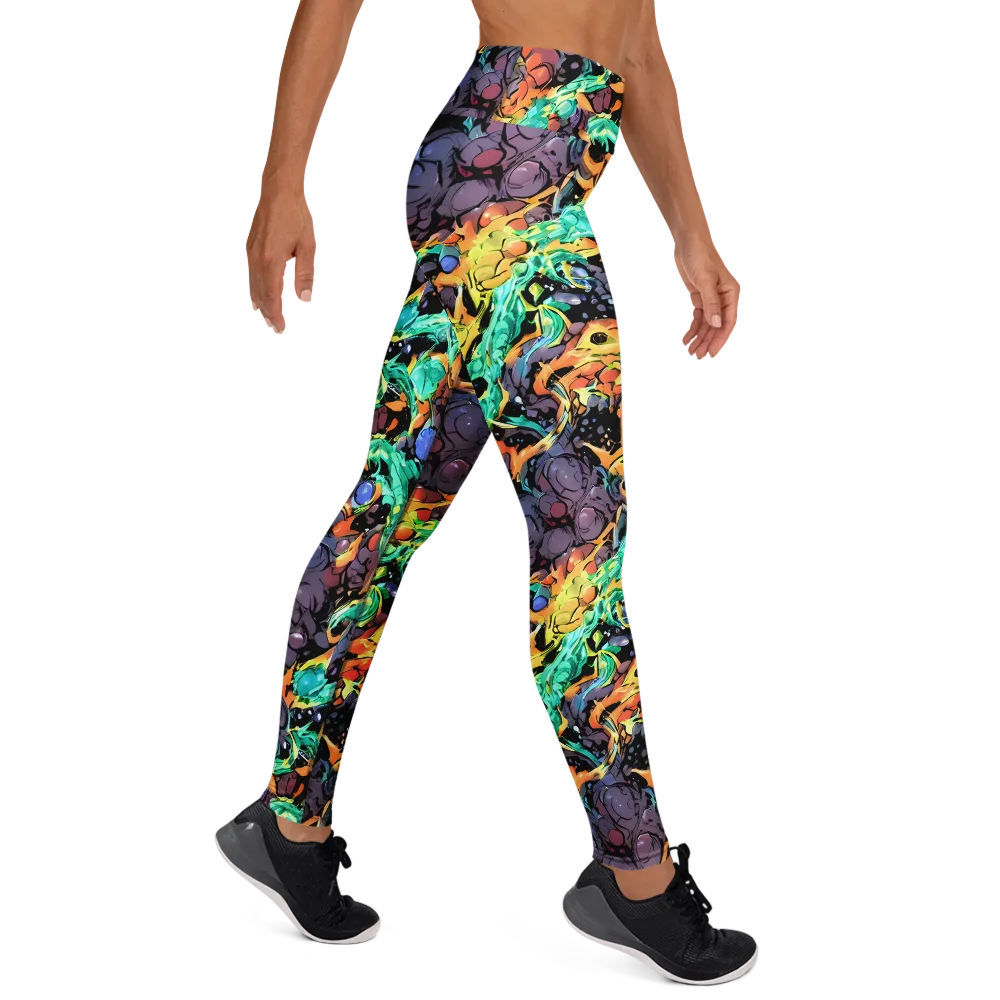 Reactor Bloom on Yoga Leggings — Right