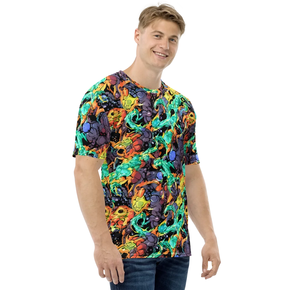 Reactor Bloom on Men's Crew Neck T-Shirt — Right