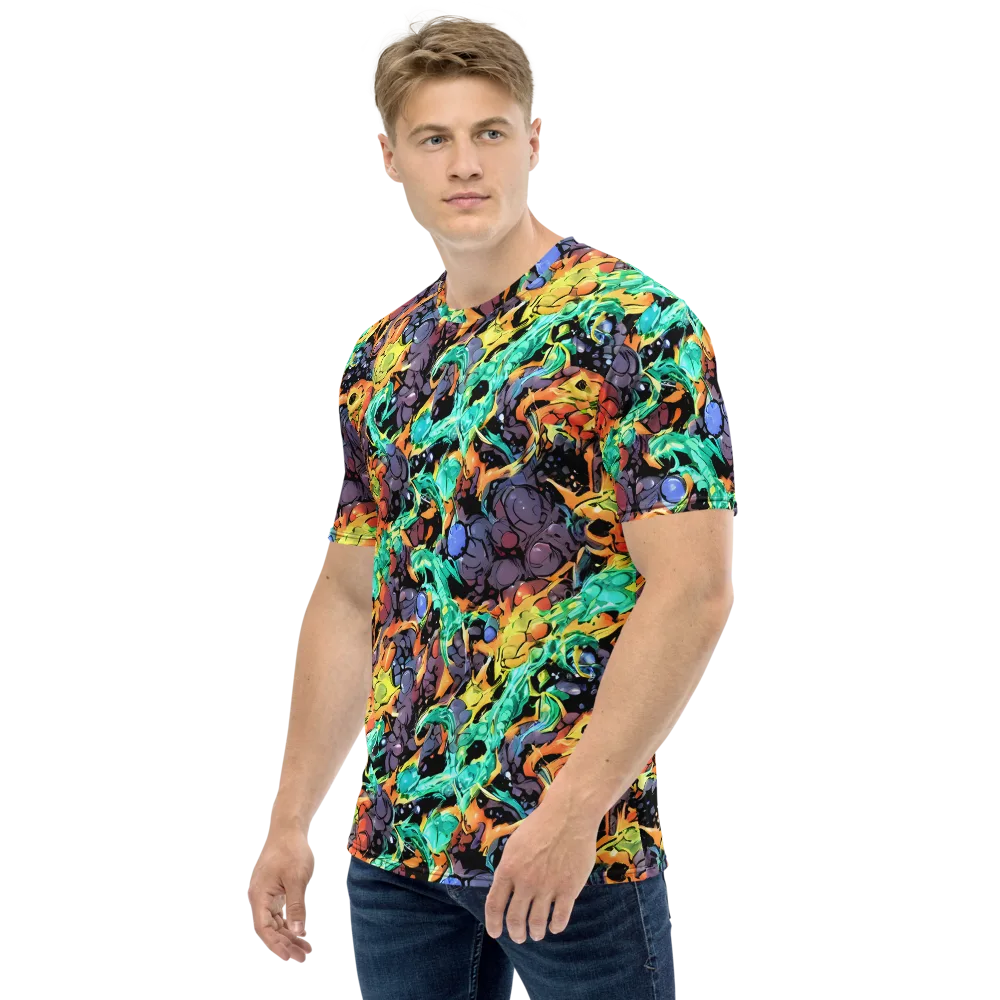 Reactor Bloom on Men's Crew Neck T-Shirt — Left