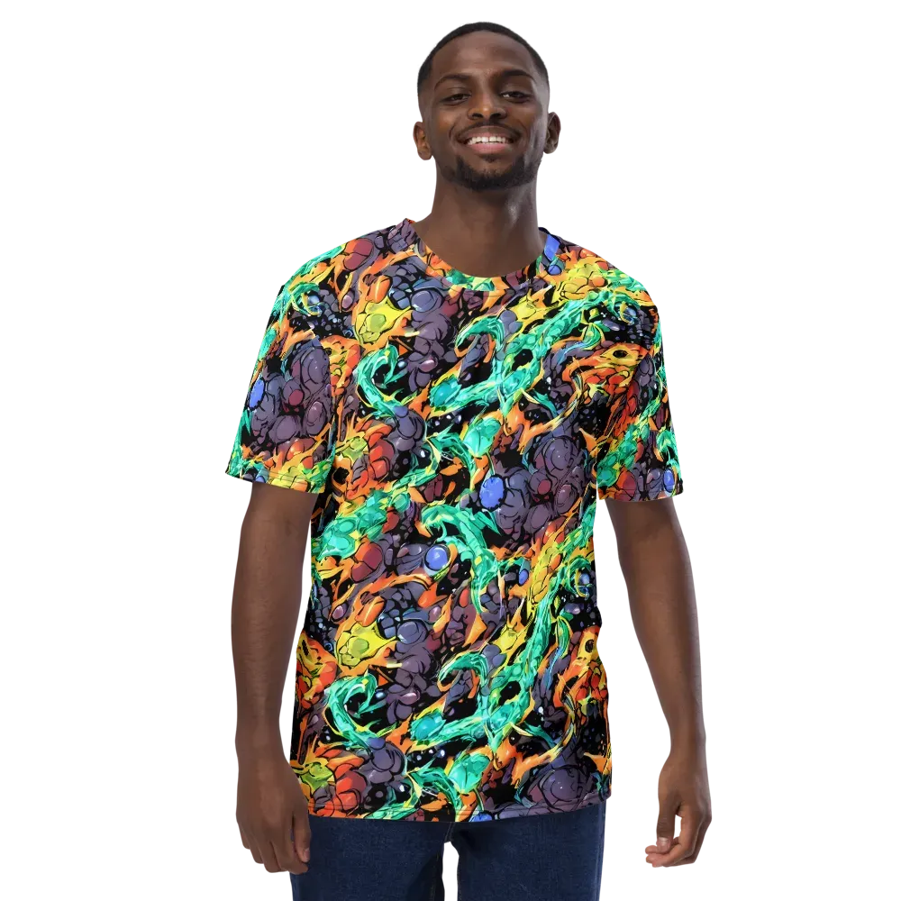 Reactor Bloom on Men's Crew Neck T-Shirt — Front