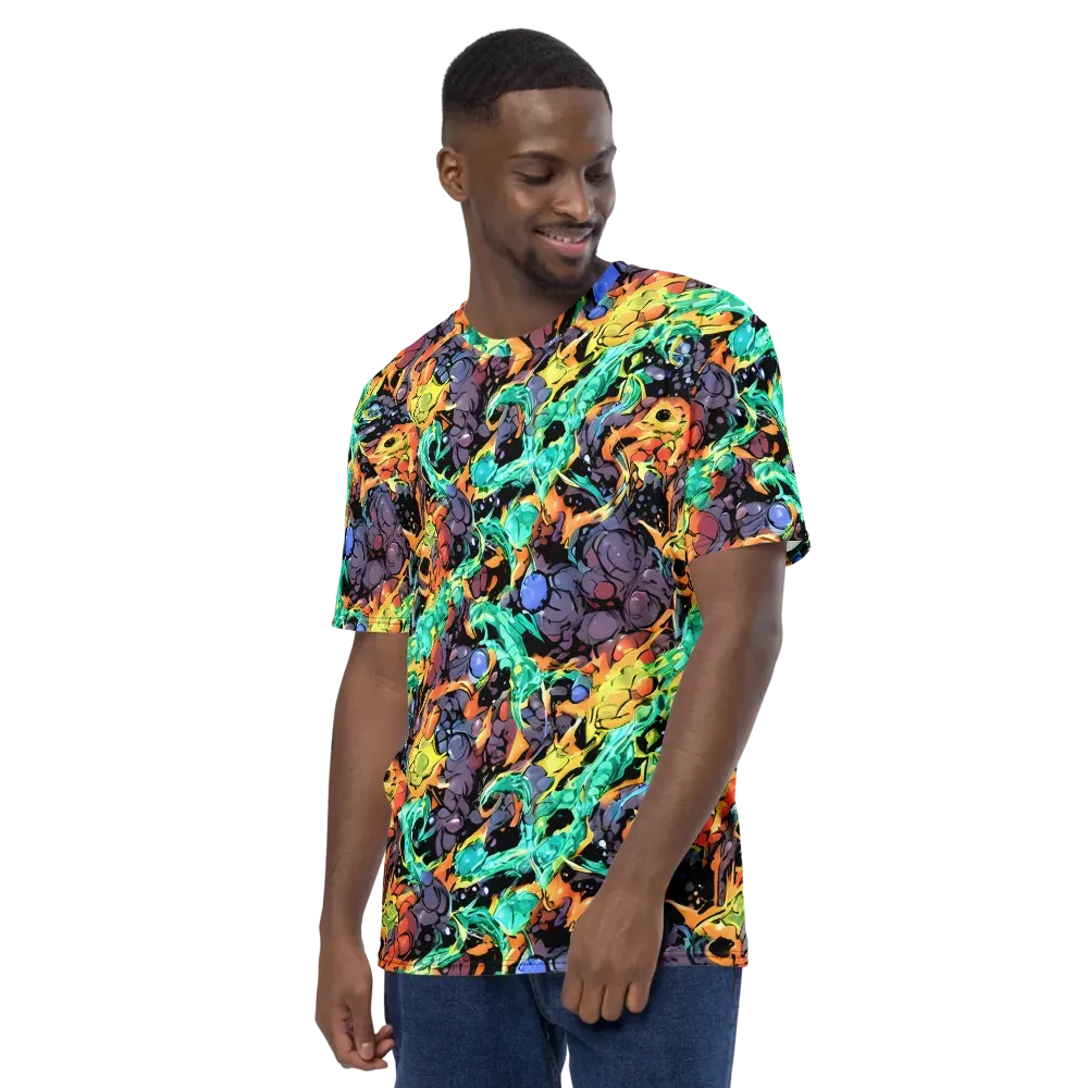 Reactor Bloom on Men's Crew Neck T-Shirt — Left