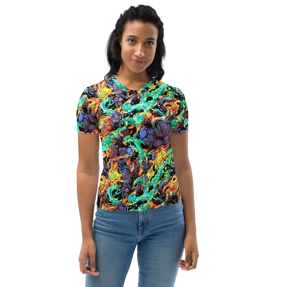 Reactor Bloom on Women's Crew Neck T-Shirt — Front