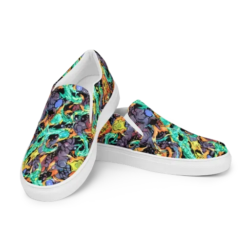 Reactor Bloom on a Men's Slip-On Canvas Shoes