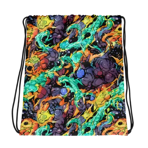 Reactor Bloom on a Drawstring Bag