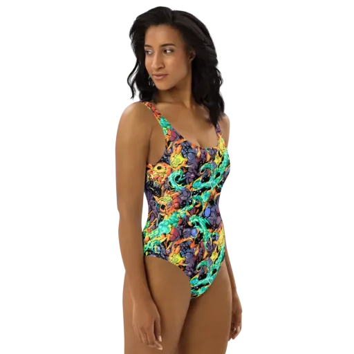 Reactor Bloom on a One-Piece Swimsuit