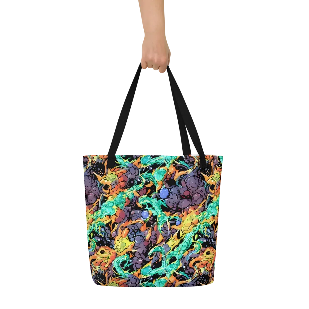 Reactor Bloom on Large Tote Bag W/ Pocket — Front