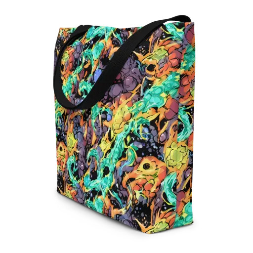 Reactor Bloom on a Large Tote Bag W/ Pocket