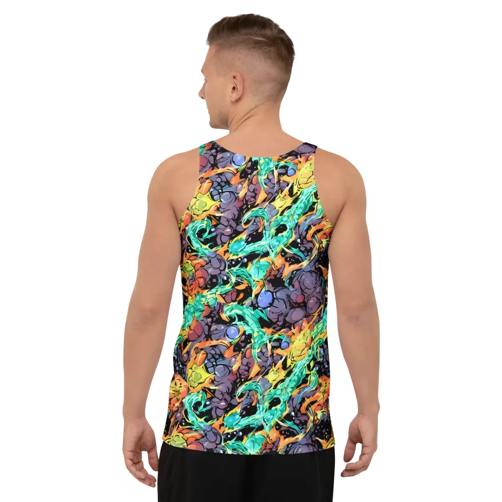 Reactor Bloom on Men's Tank Top — Back