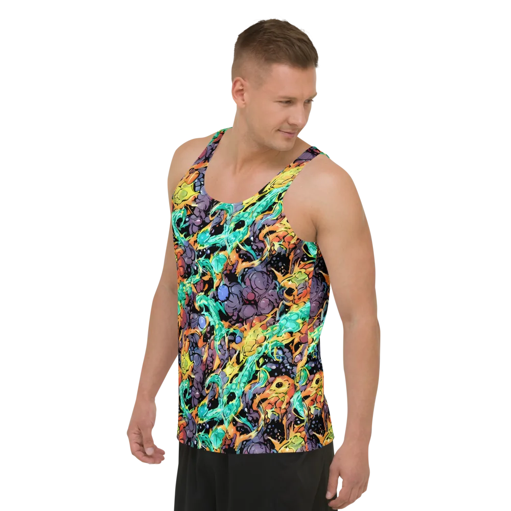 Reactor Bloom on Men's Tank Top — Left Front