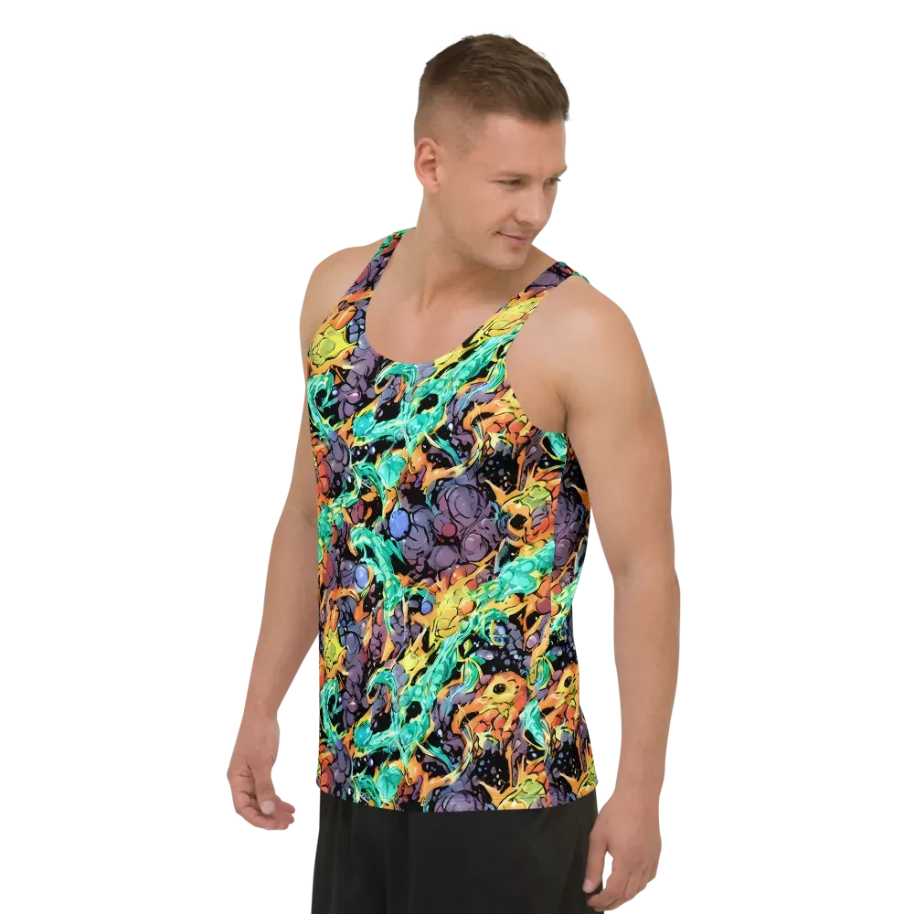 Reactor Bloom on Men's Tank Top — Left Front