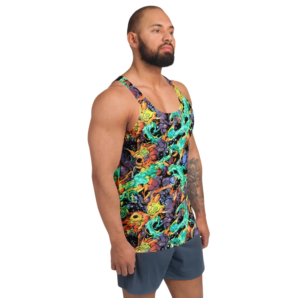 Reactor Bloom on Men's Tank Top — Right Front