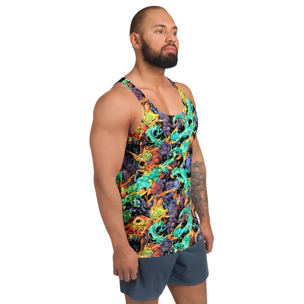 Reactor Bloom on Men's Tank Top — Right Front