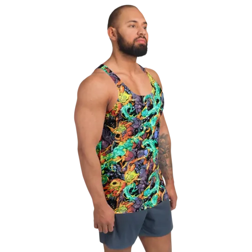 Reactor Bloom on a Men's Tank Top