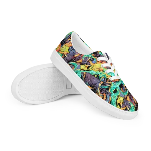 Reactor Bloom on a Men's Lace-Up Canvas Shoes