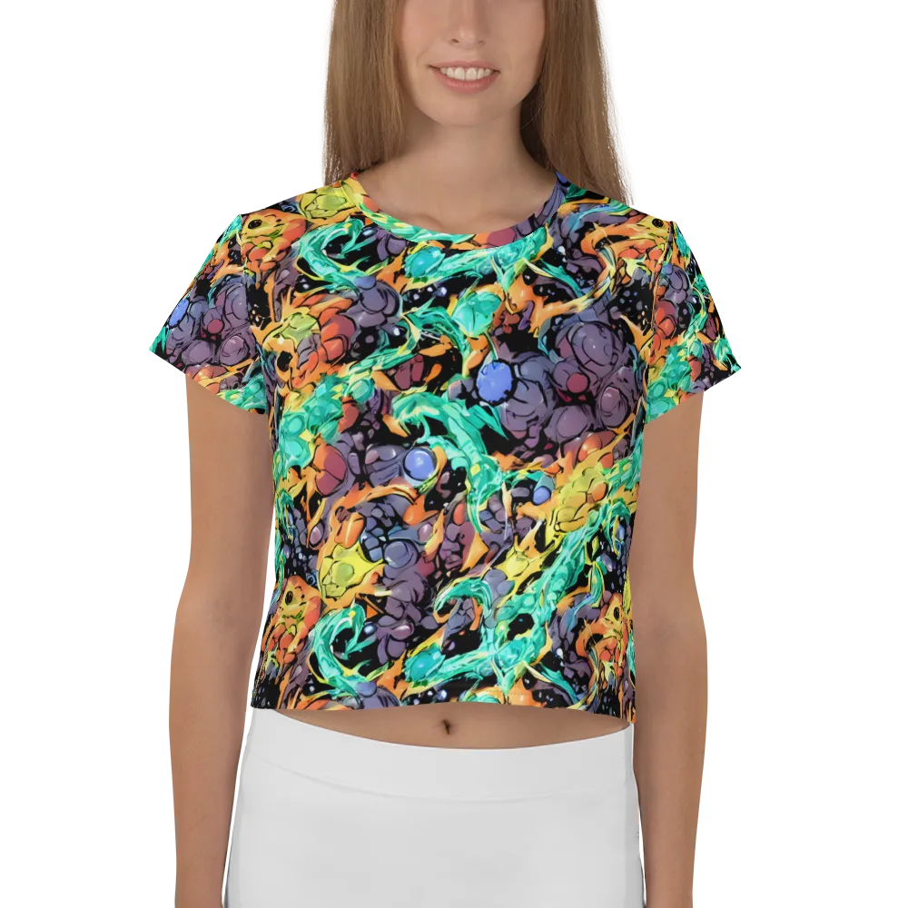 Reactor Bloom on Crop Tee — Front