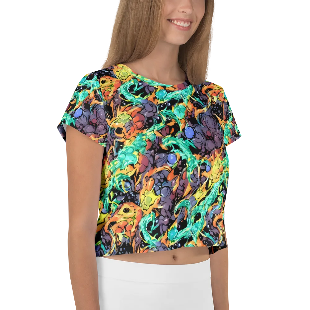Reactor Bloom on Crop Tee — Right