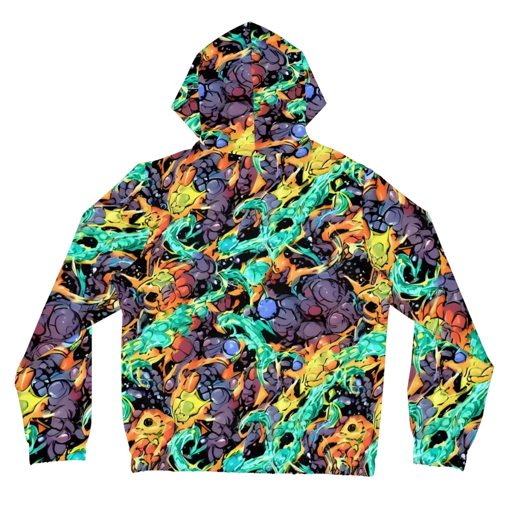 Reactor Bloom on Women's Full-Zip Hoodie — Back