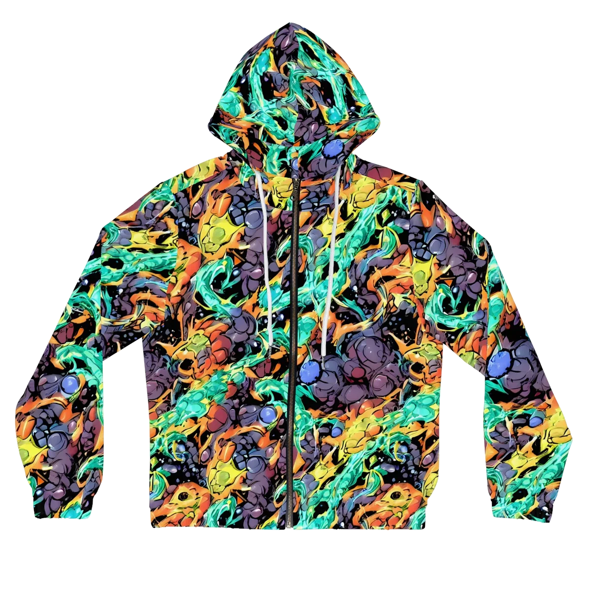 Reactor Bloom on Women's Full-Zip Hoodie — Front
