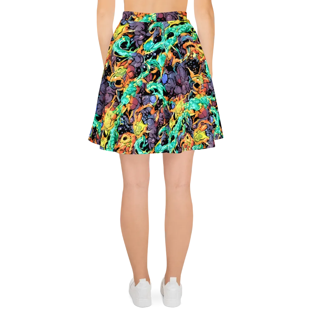 Reactor Bloom on Skater Skirt — Back