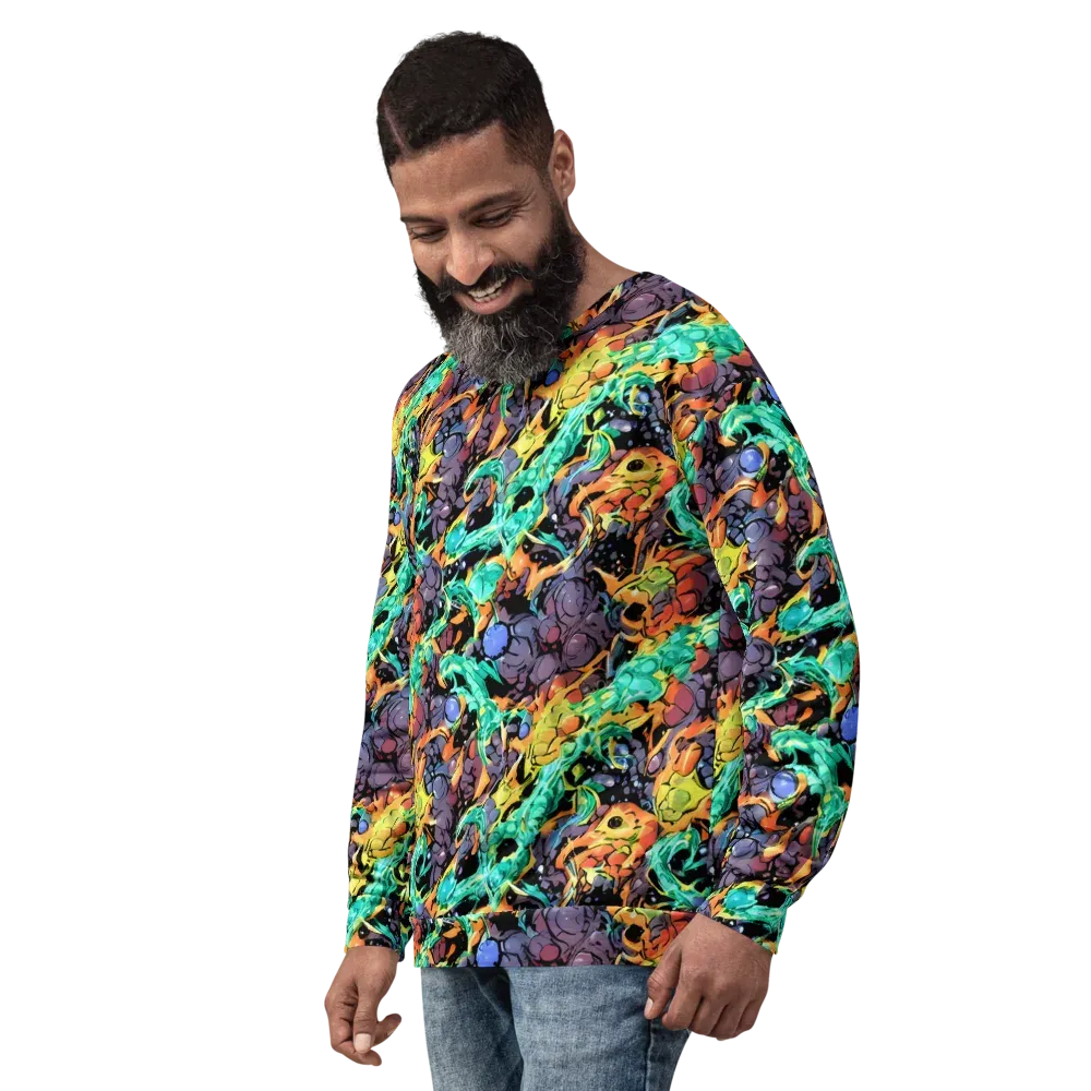 Reactor Bloom on Sweatshirt — Left Front