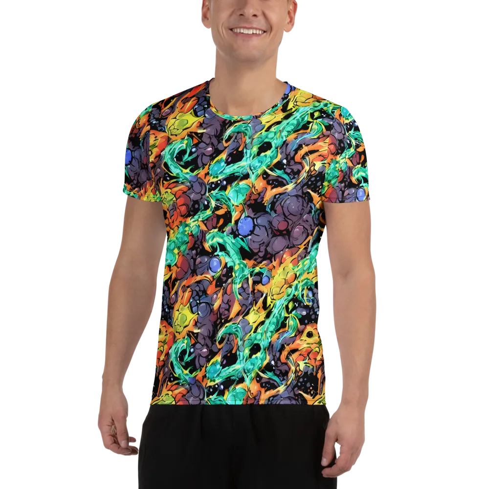 Reactor Bloom on Men's Athletic T-Shirt — Front