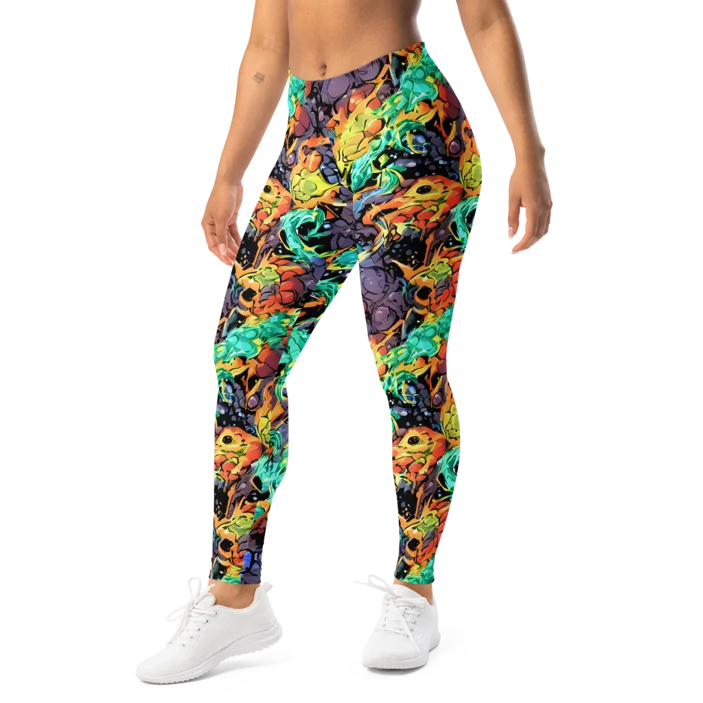 Reactor Bloom on Leggings — Left Front
