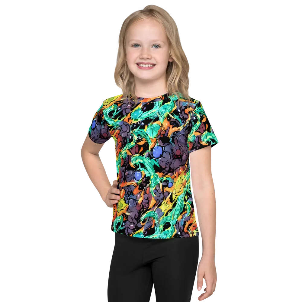 Reactor Bloom on Kids Crew Neck T-Shirt — Front