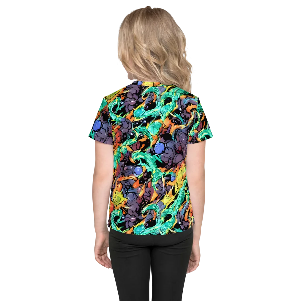 Reactor Bloom on Kids Crew Neck T-Shirt — Back