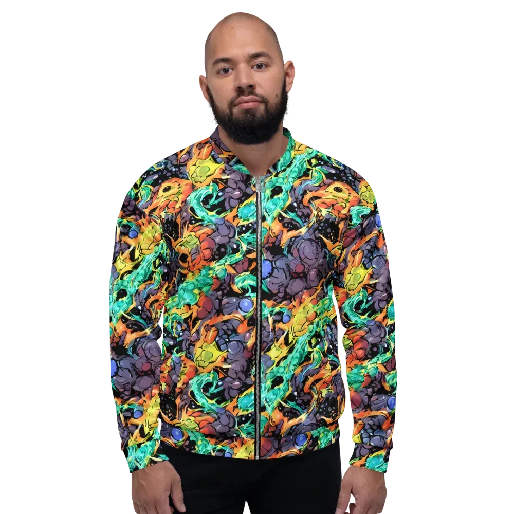 Reactor Bloom on Bomber Jacket — Front