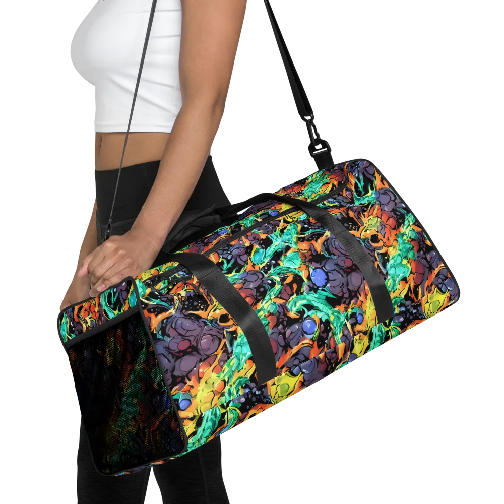 Reactor Bloom on Duffle Bag — Front