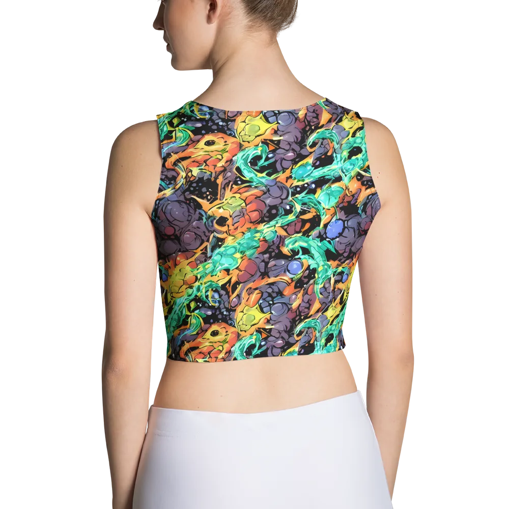 Reactor Bloom on Crop Top — Back
