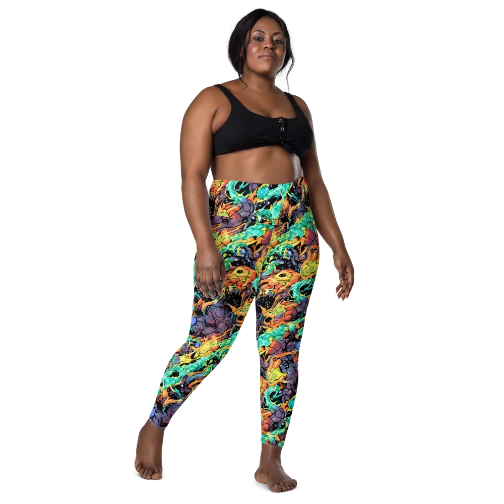 Reactor Bloom on Leggings with Pockets — Front