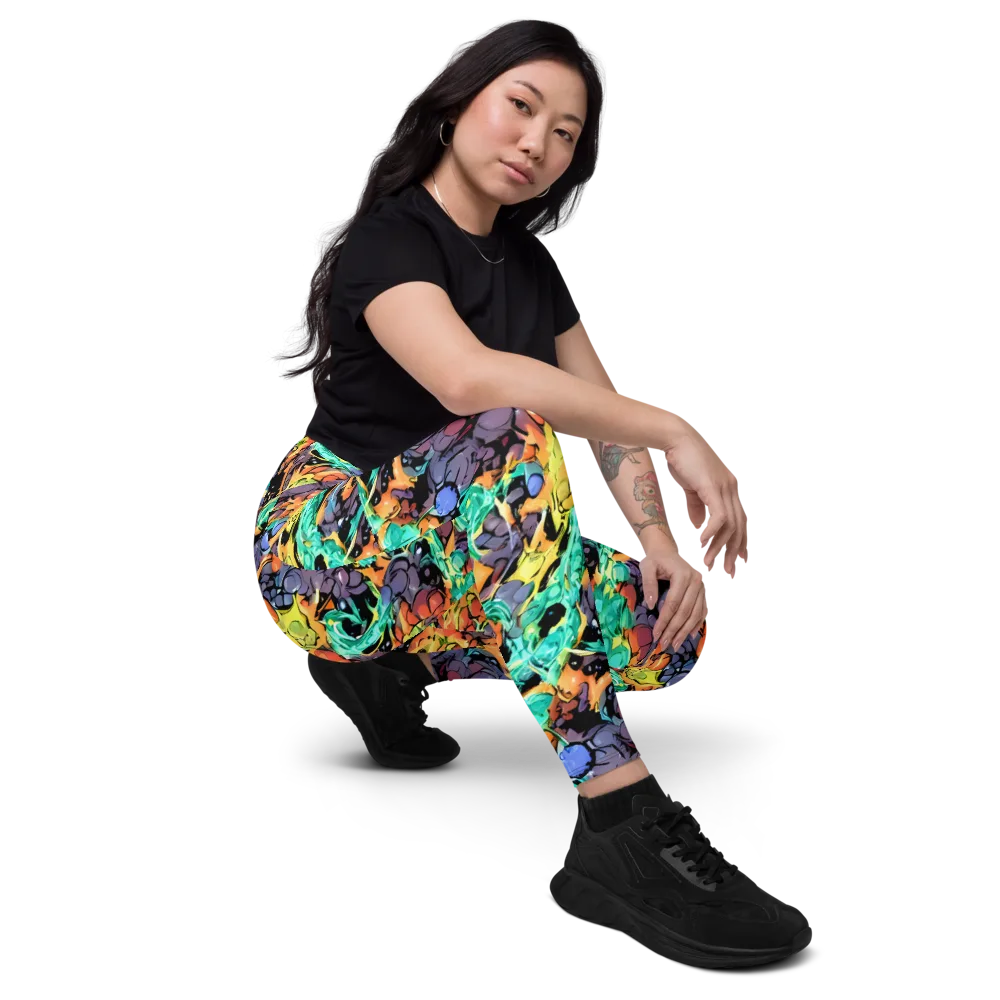 Reactor Bloom on Leggings with Pockets — Right Front