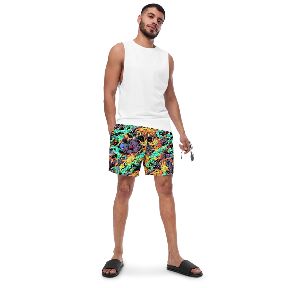 Reactor Bloom on Swim Trunks — Front