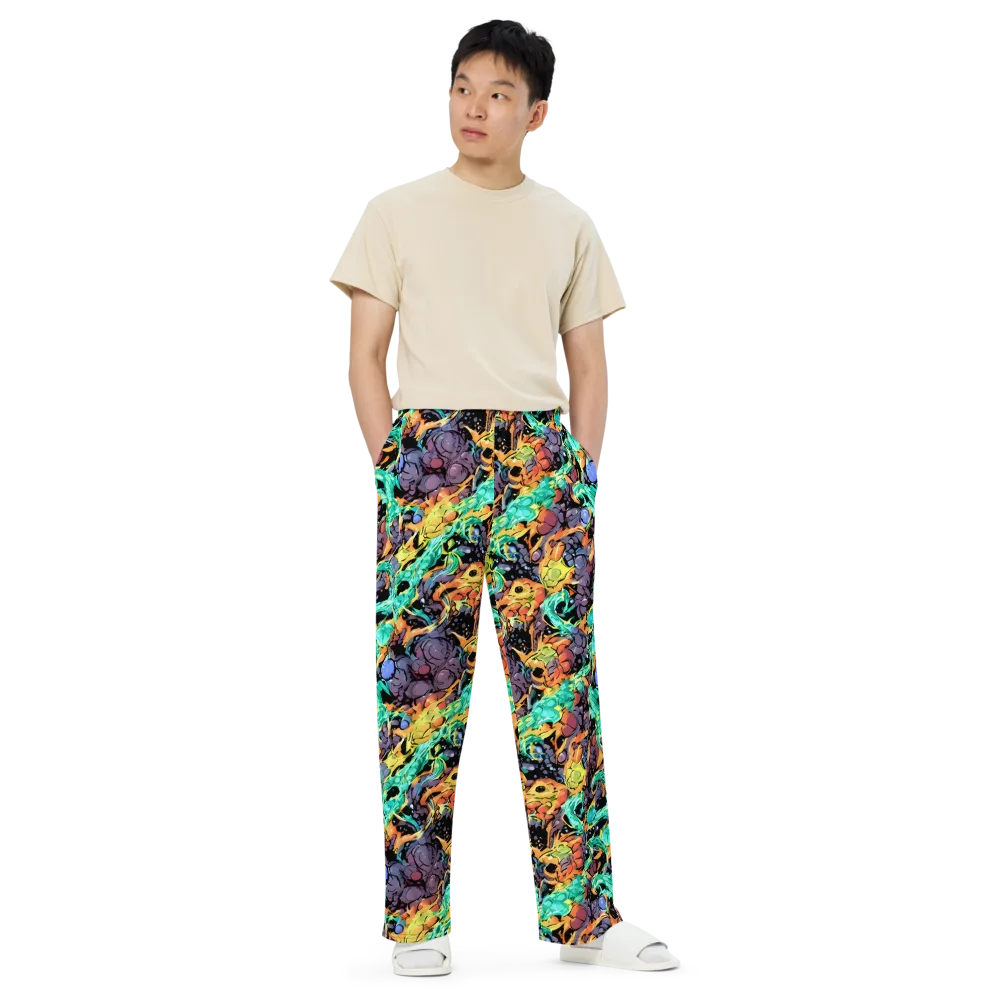 Reactor Bloom on Wide-Leg Pants — Front