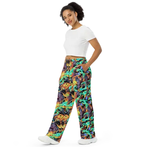 Reactor Bloom on a Wide-Leg Pants