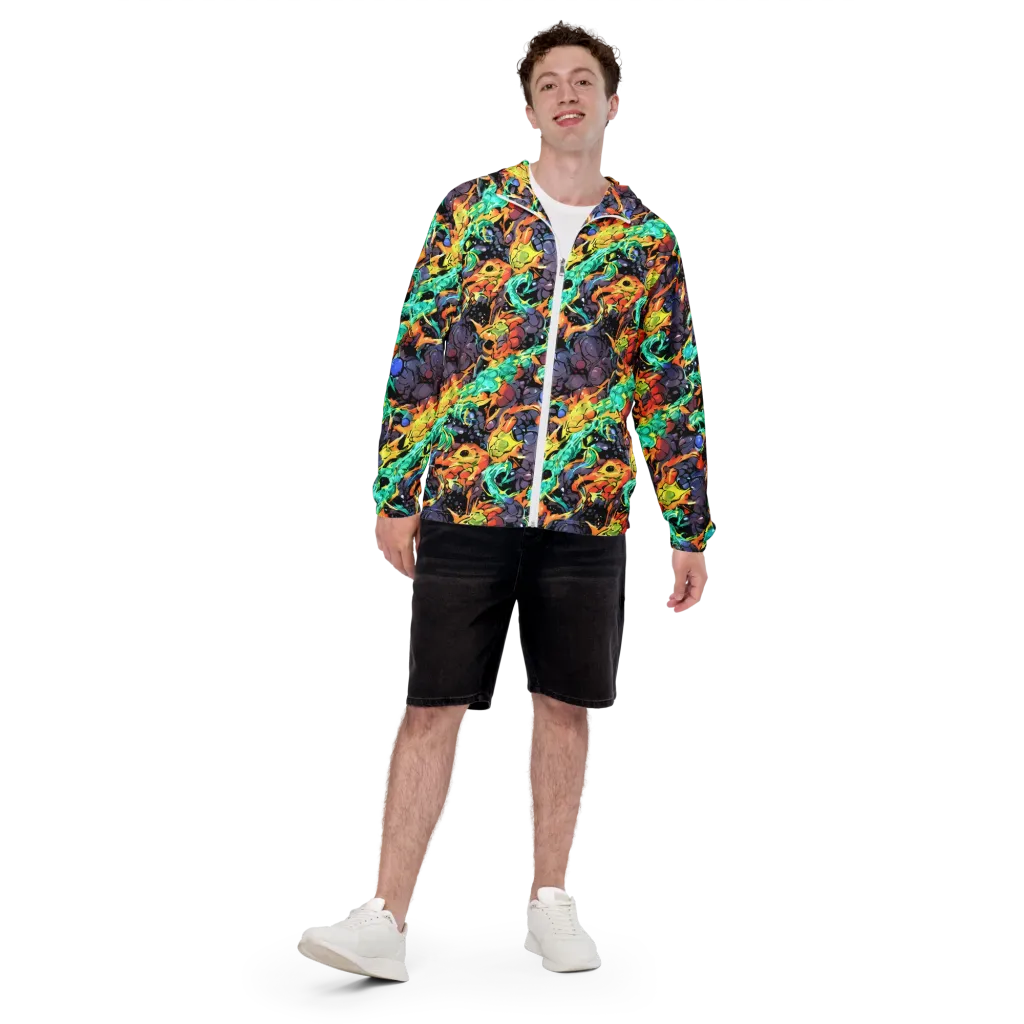 Reactor Bloom on Men's Windbreaker — Front
