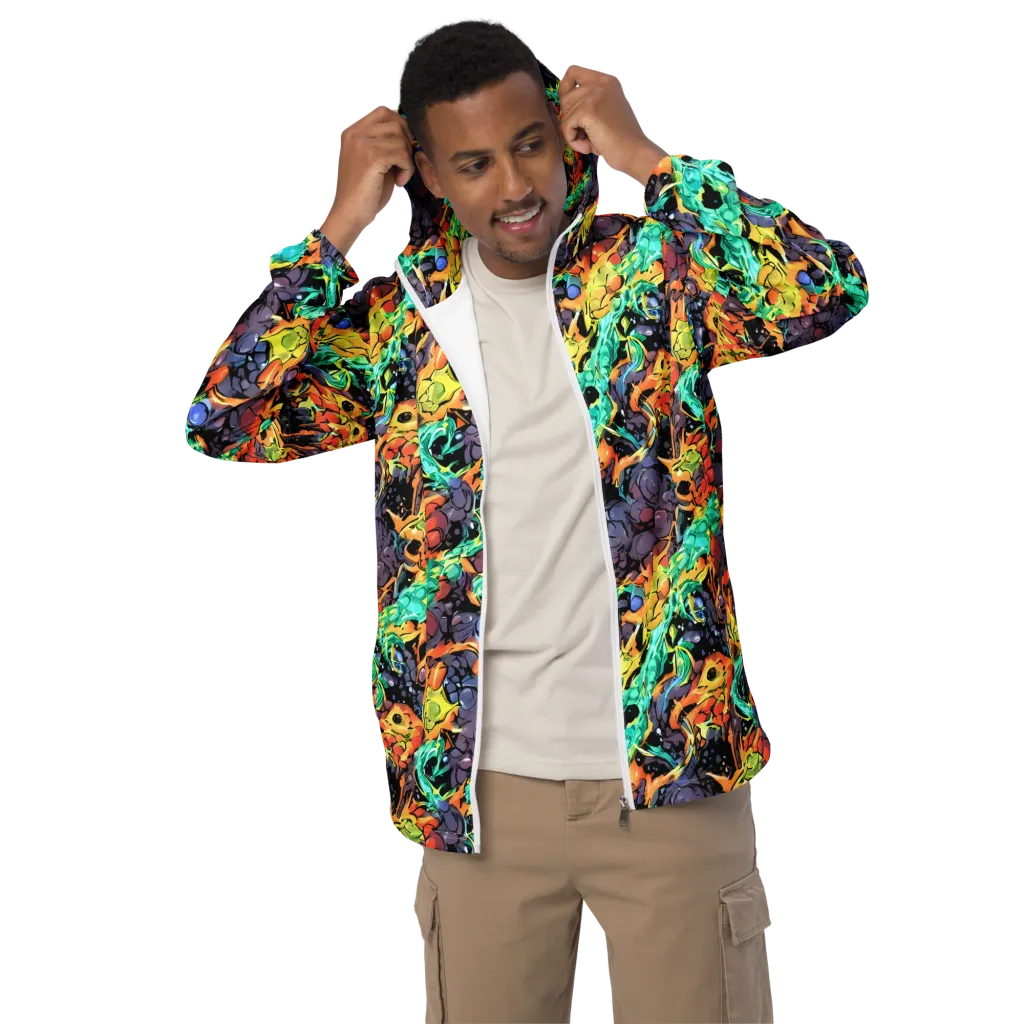 Reactor Bloom on Men's Windbreaker — Front