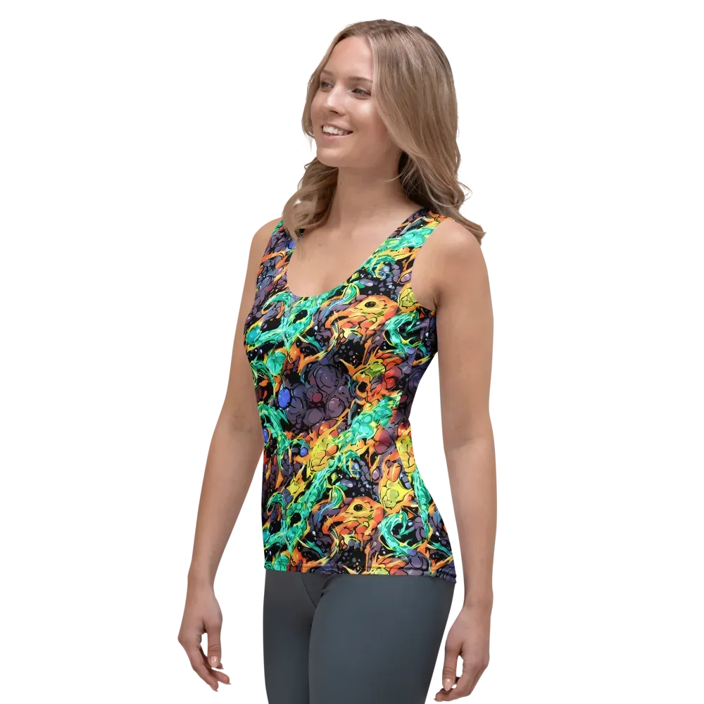 Reactor Bloom on Women's Tank Top — Left Front