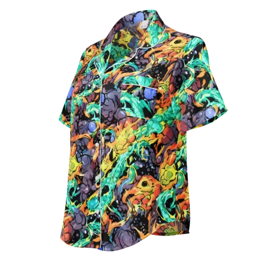 Reactor Bloom on a Women's Short Sleeve Pajama Top