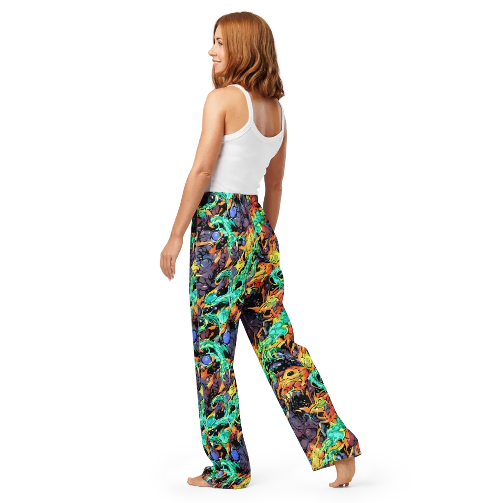 Reactor Bloom on Women's Pajama Pants — Back