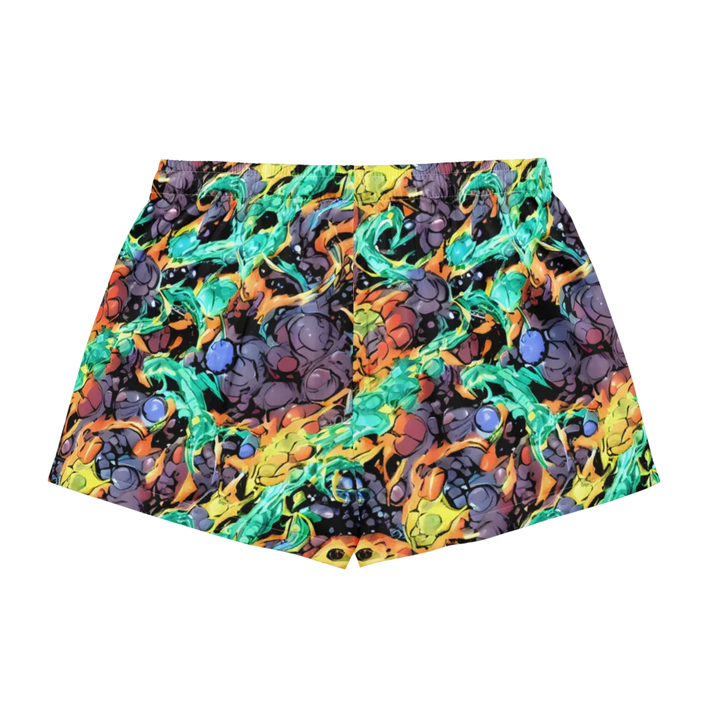 Reactor Bloom on Women's Pajama Shorts — Back
