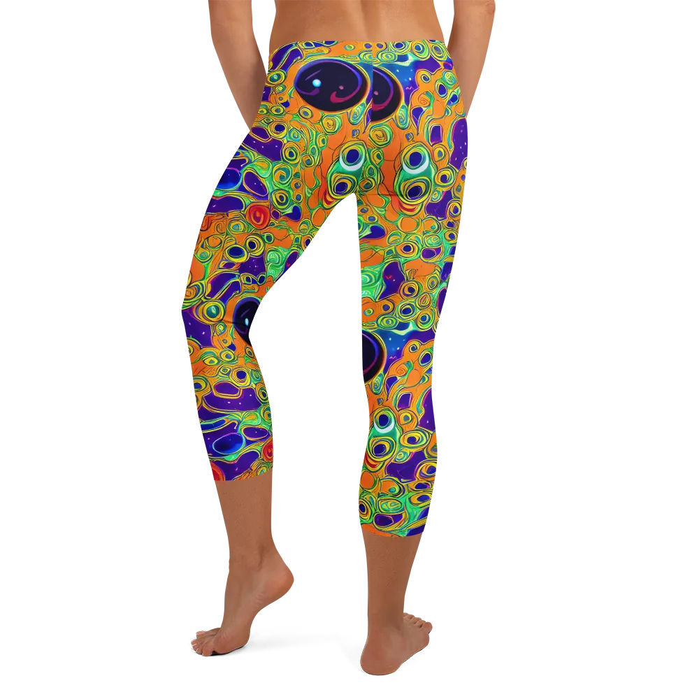 Infinite Tangle on Capri Leggings — Back