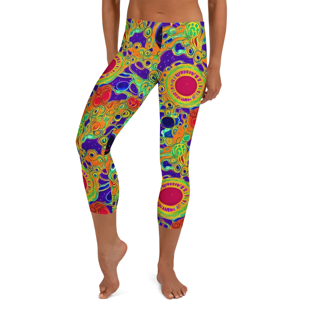 Infinite Tangle on Capri Leggings — Front