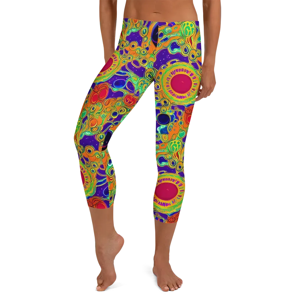 Infinite Tangle on Capri Leggings — Front